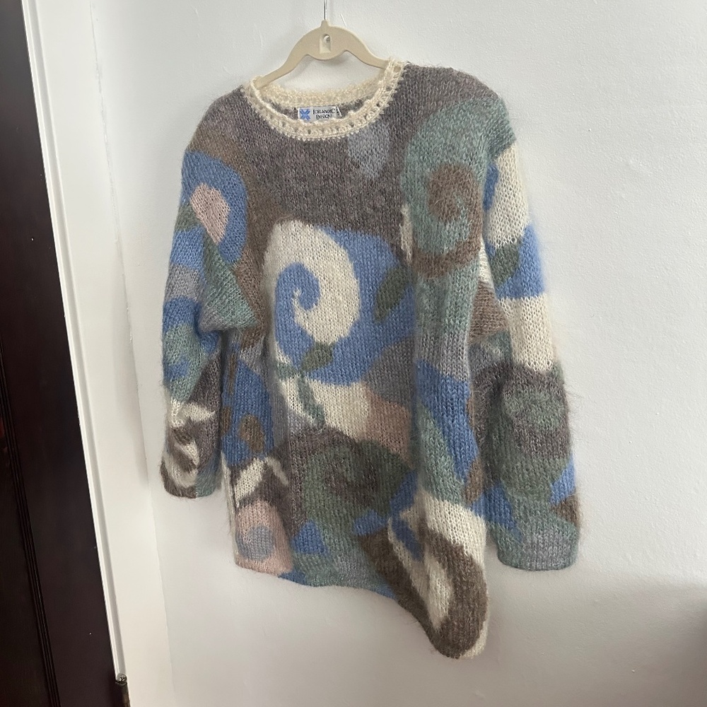 Vintage Mohair/Wool Icelandic Design Sweater Size Medium